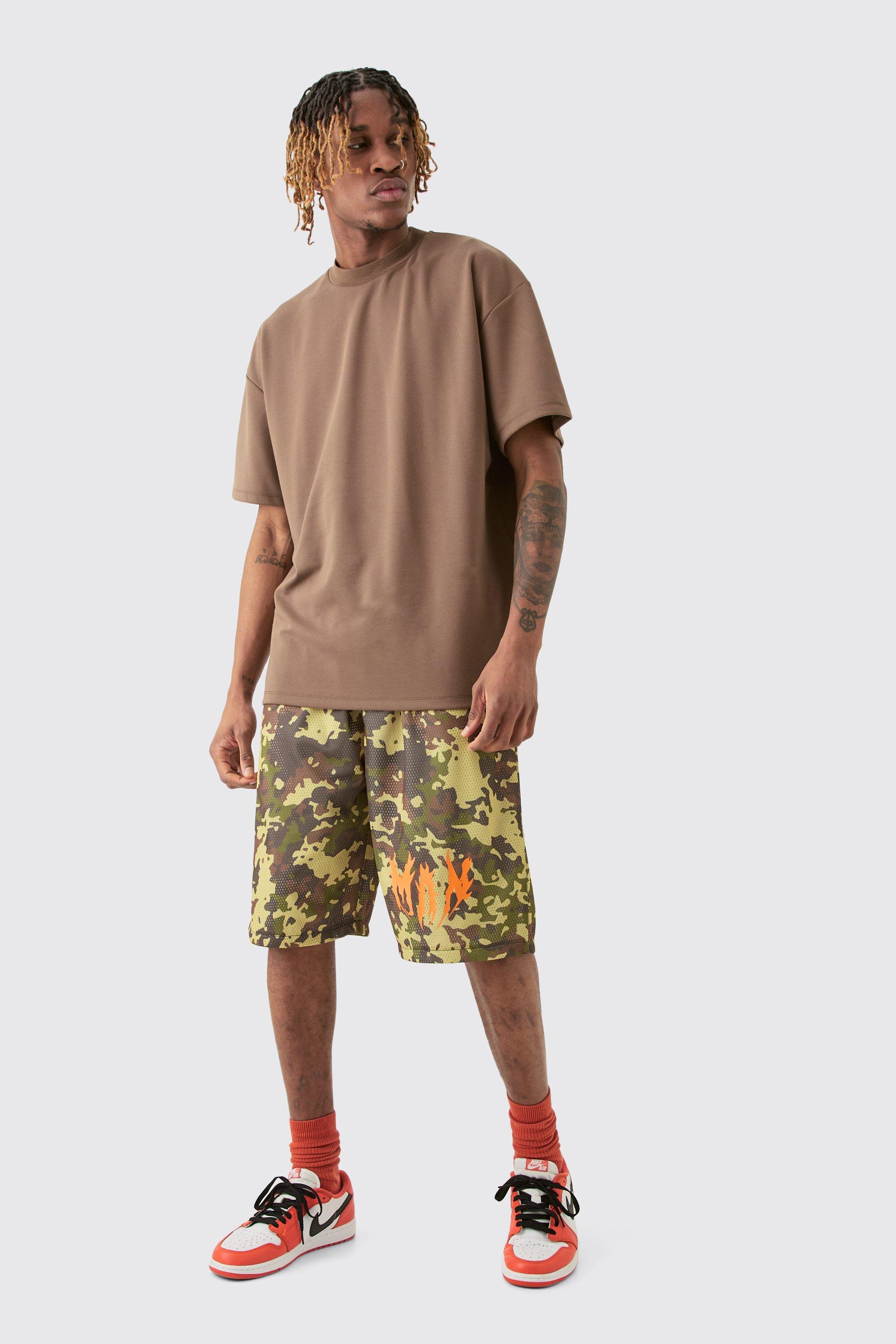 Tall Man Mesh Camo Basketball Short