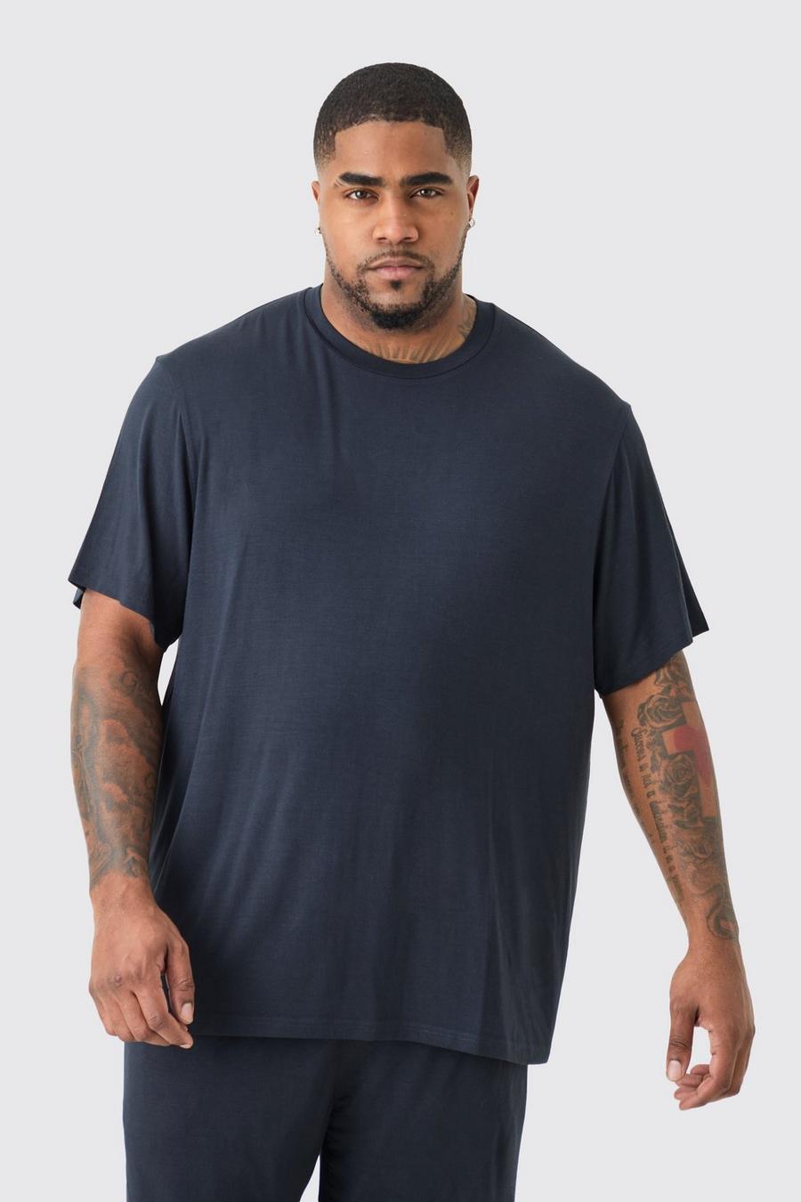 T-shirt da casa Plus Size Premium in modal Mix, Black