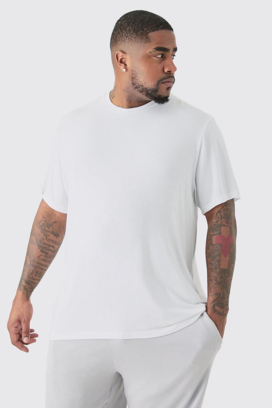 Camiseta Plus para estar en casa de modal Premium, White image number 1