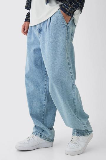 Balloon Fit Jeans In Ice Blue ice blue