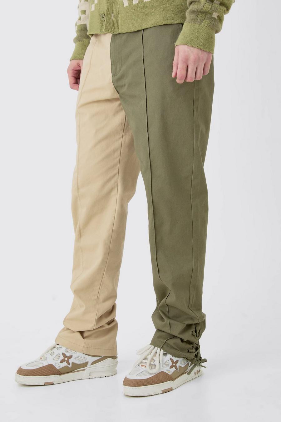 Tall - Pantalon droit délavé bicolore, Multi