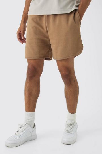 Brown Volly Short Length Heavyweight Short