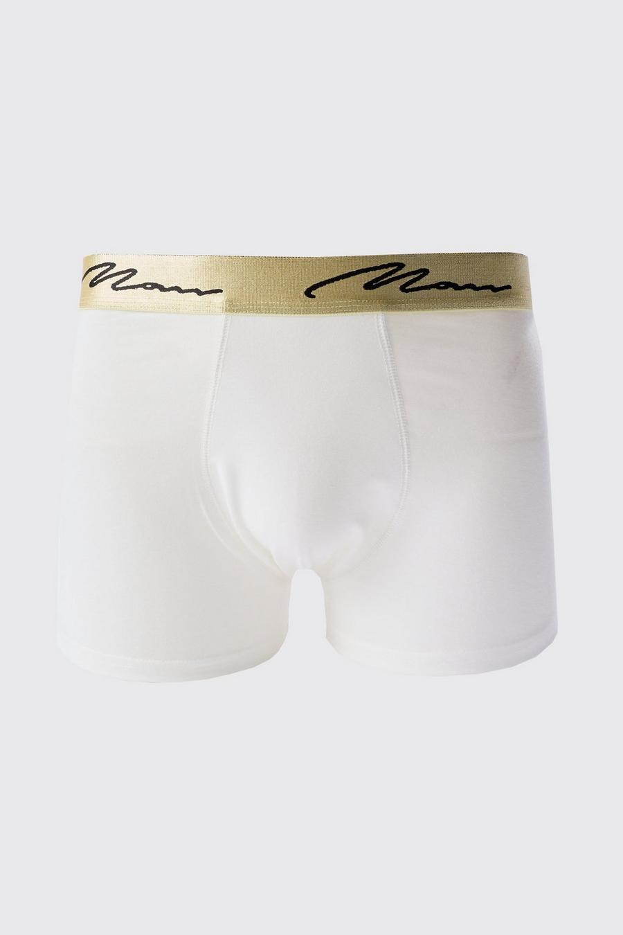 5er-Pack Man Signature Boxershorts mit Gold-Bund, Multi