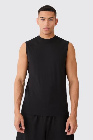 Black Basic Man Dash Tank