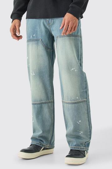 Light Brown Baggy Rigid Carpenter Jeans