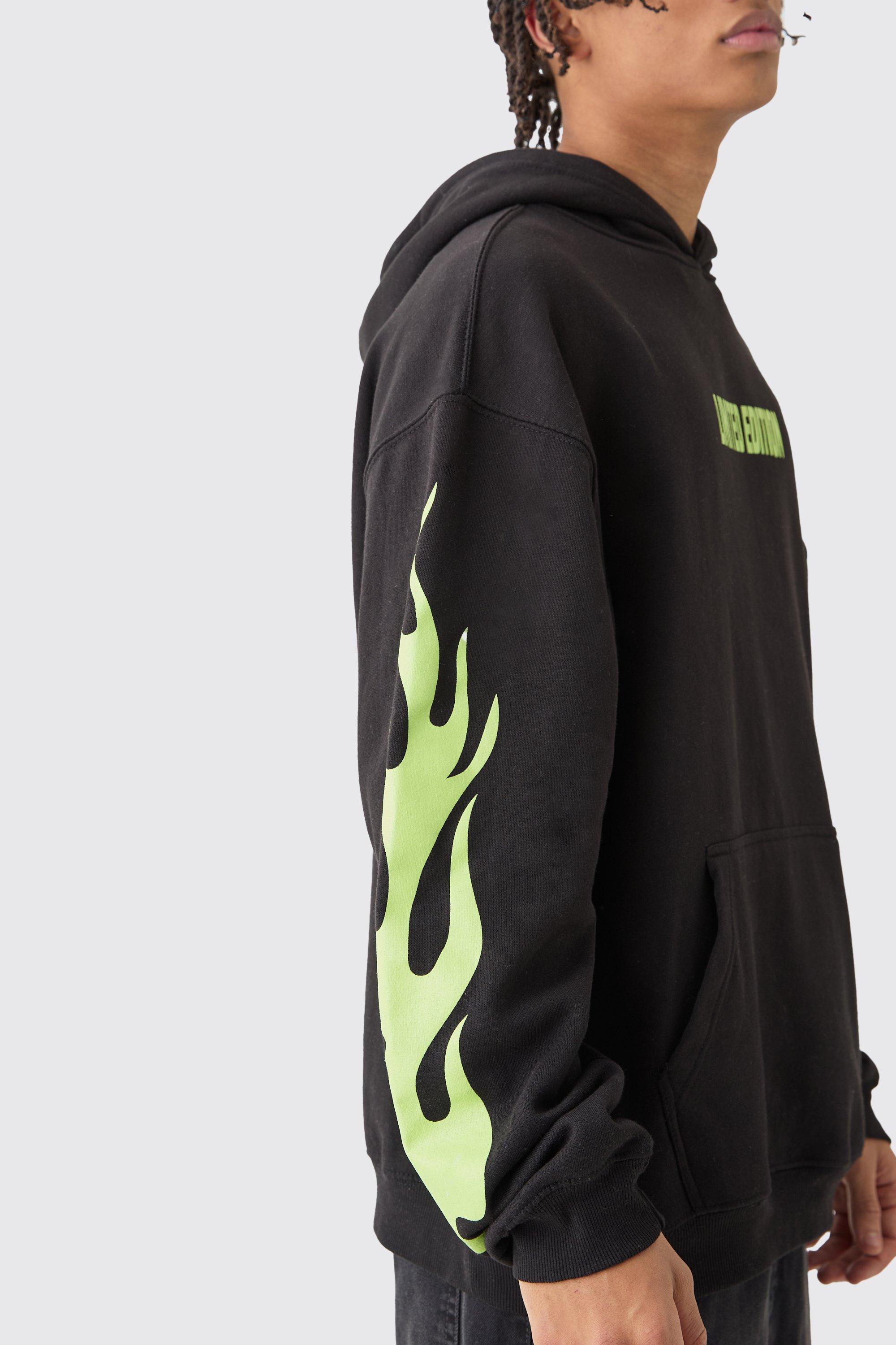 Oversized Limited Edition Flame Hoodie