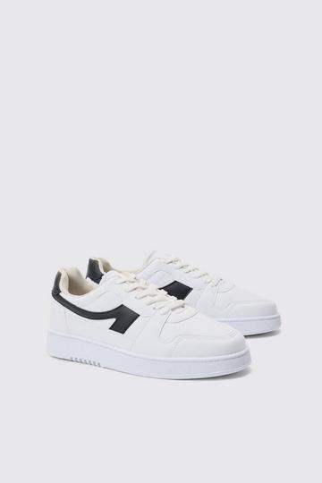 Contrast Panel Chunky Sneakers In Black