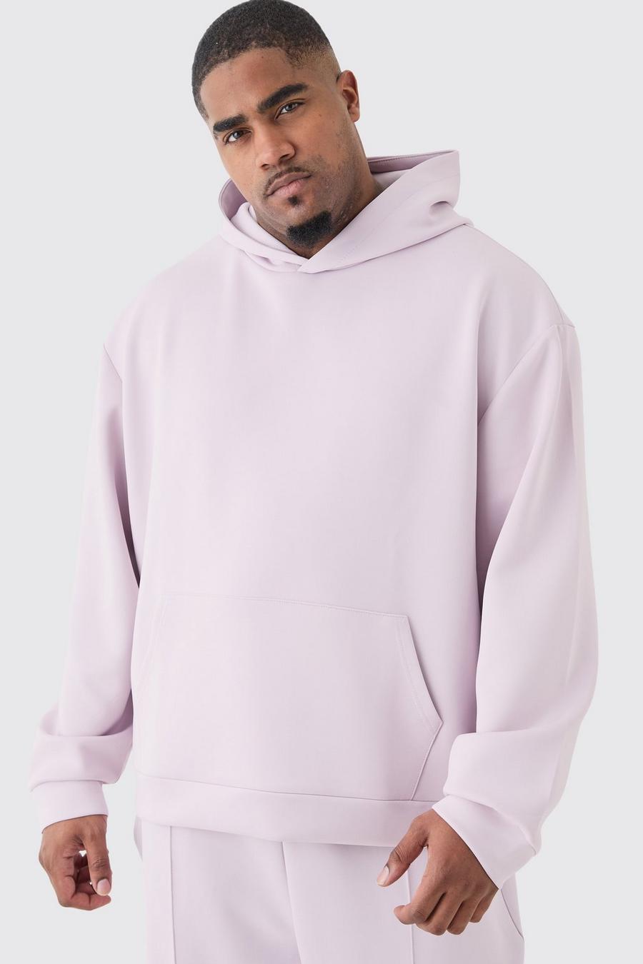 Lilac Plus Oversized hoodie i scuba image number 1