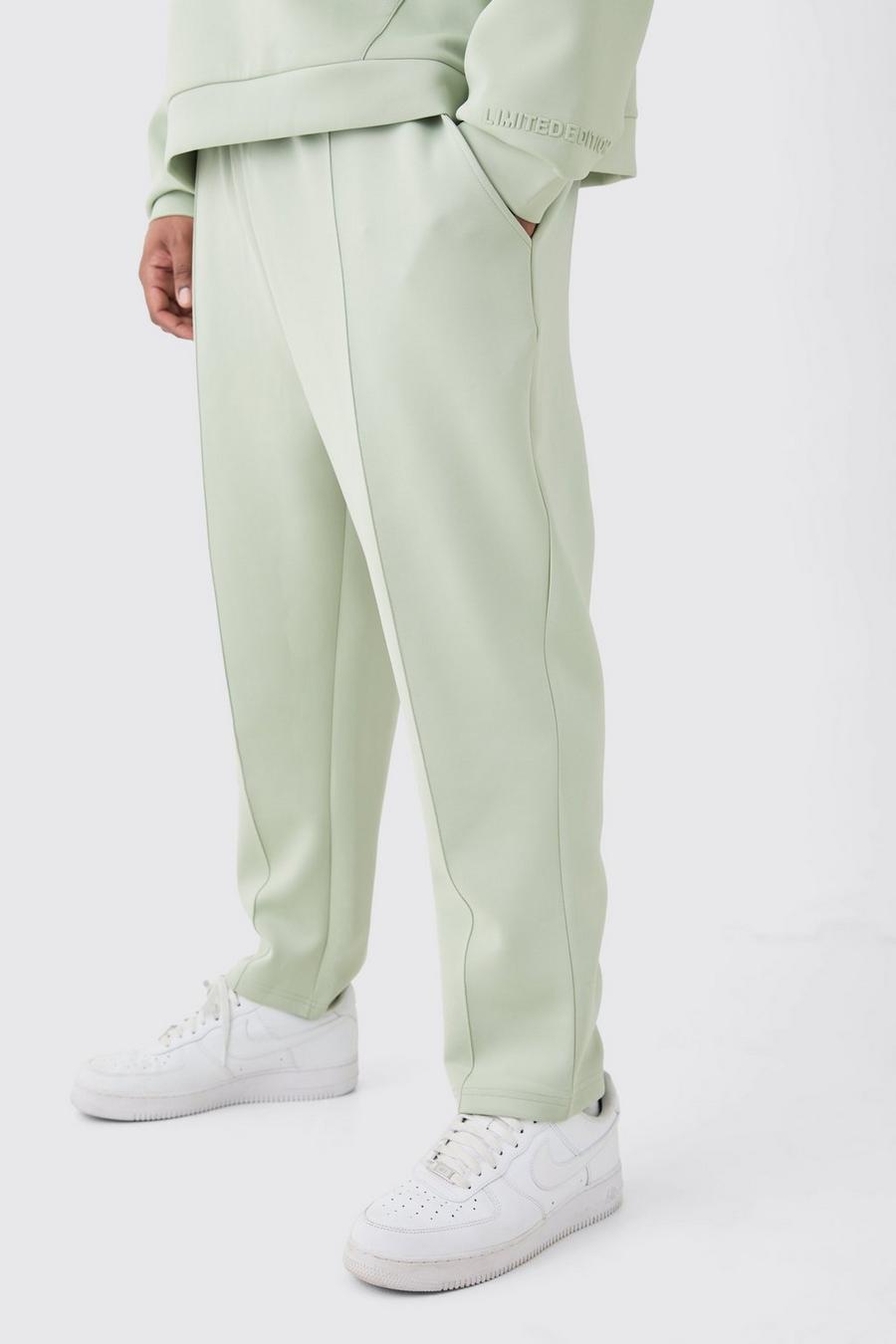 Sage Plus Slim Tapered Cropped Scuba Jogger image number 1