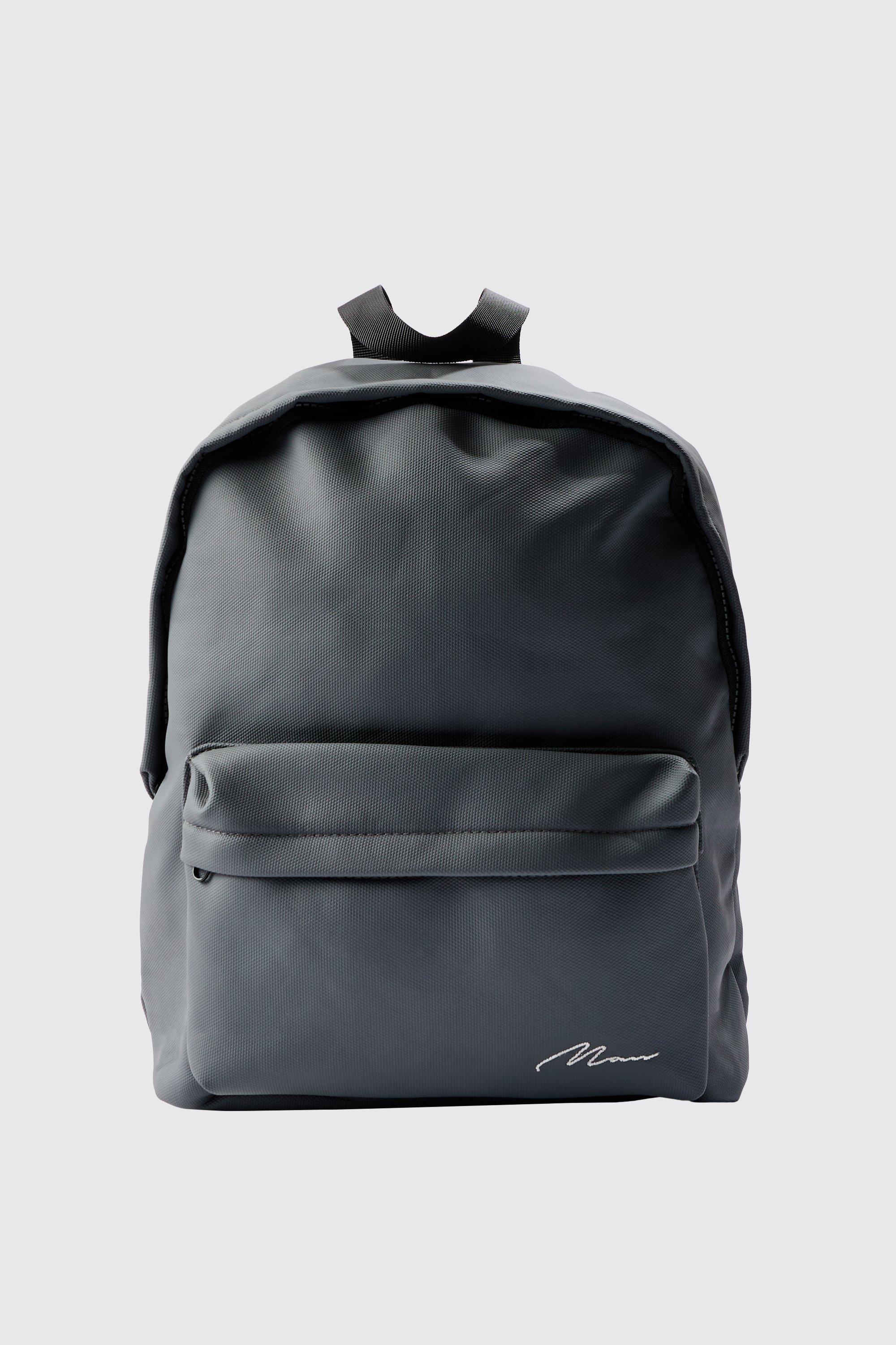 Man Dash Basic Rucksack In Charcoal boohoo DK