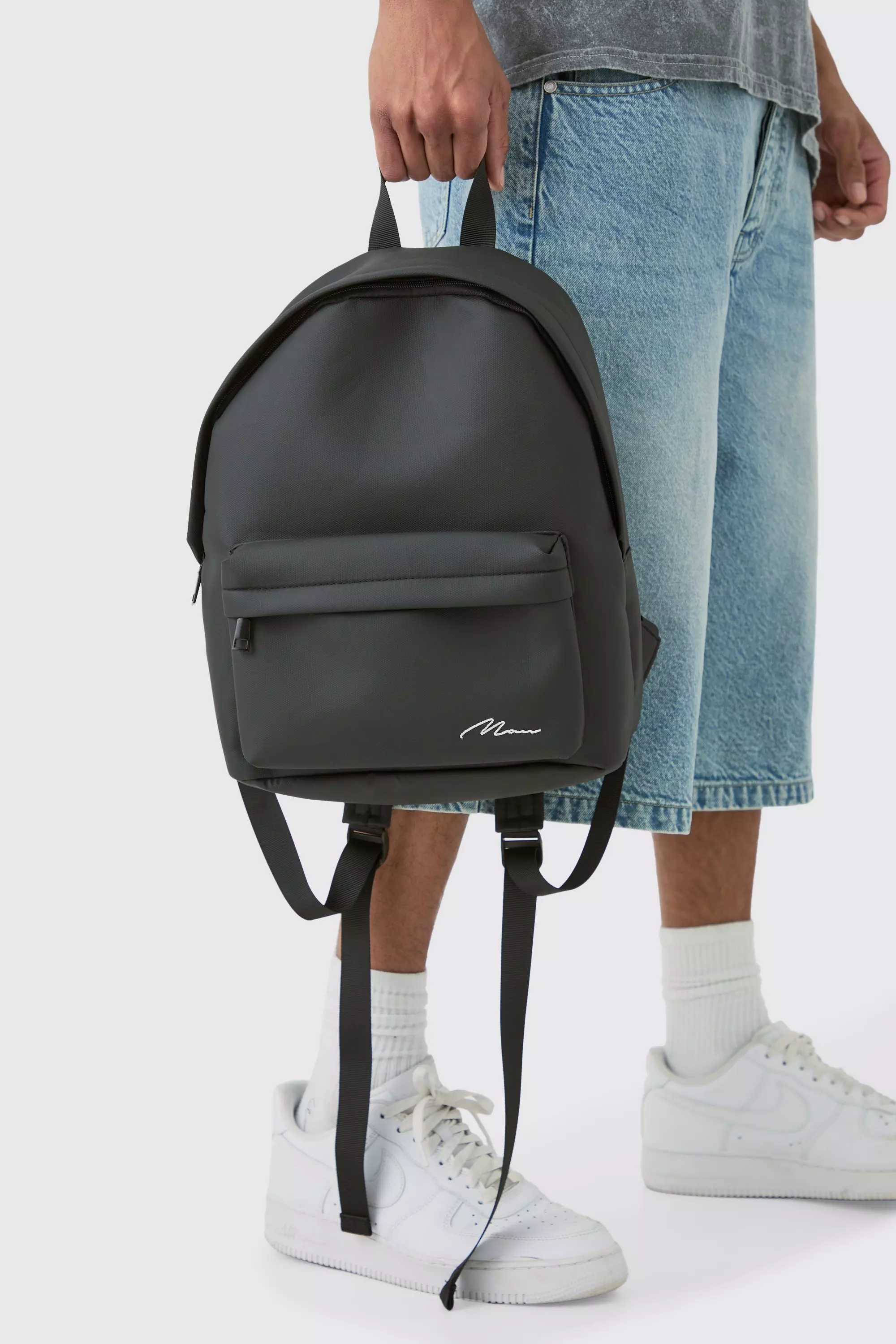 Man Signature Basic Rucksack In Black