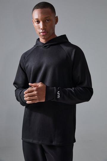 Black Man Active Soft Stretch Yoga Hoodie