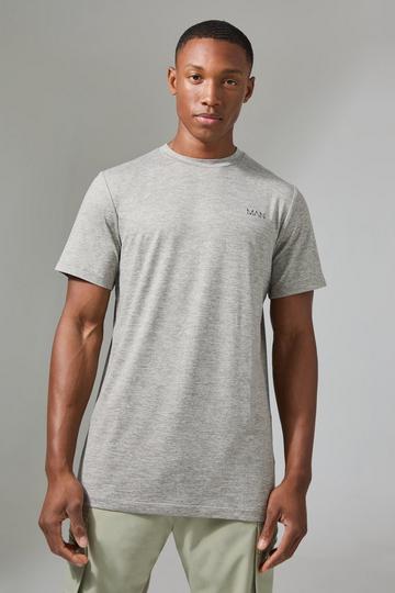 Man Active Soft Marl Regular Fit T-shirt khaki