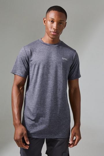 Man Active Soft Marl Reg Fit T-shirt black