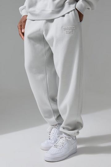 Man Active Training Dept Oversized Embossed Jogger light grey