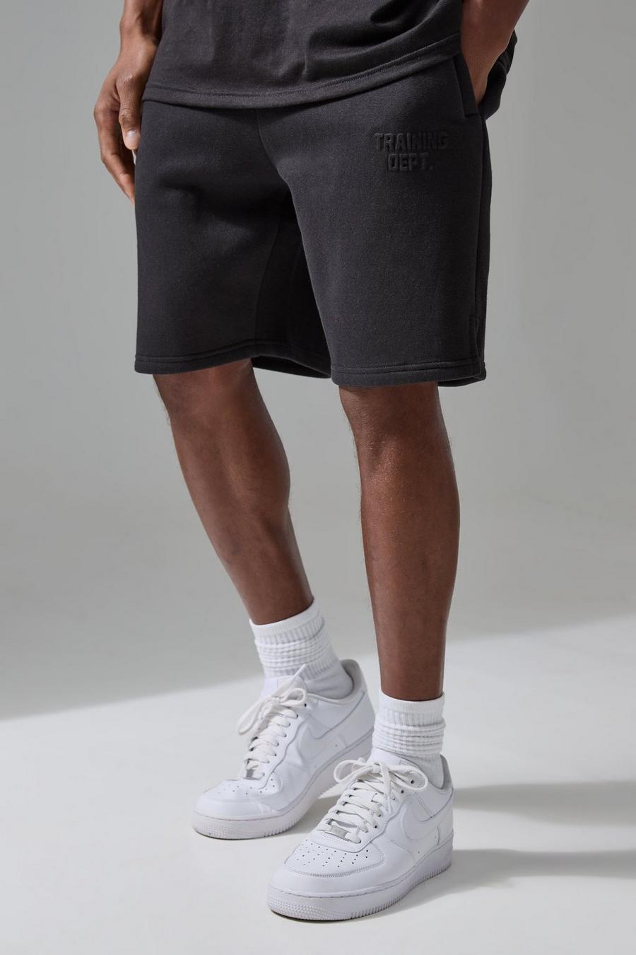Black MAN Active Training Dept Loose fit shorts med struktur image number 1