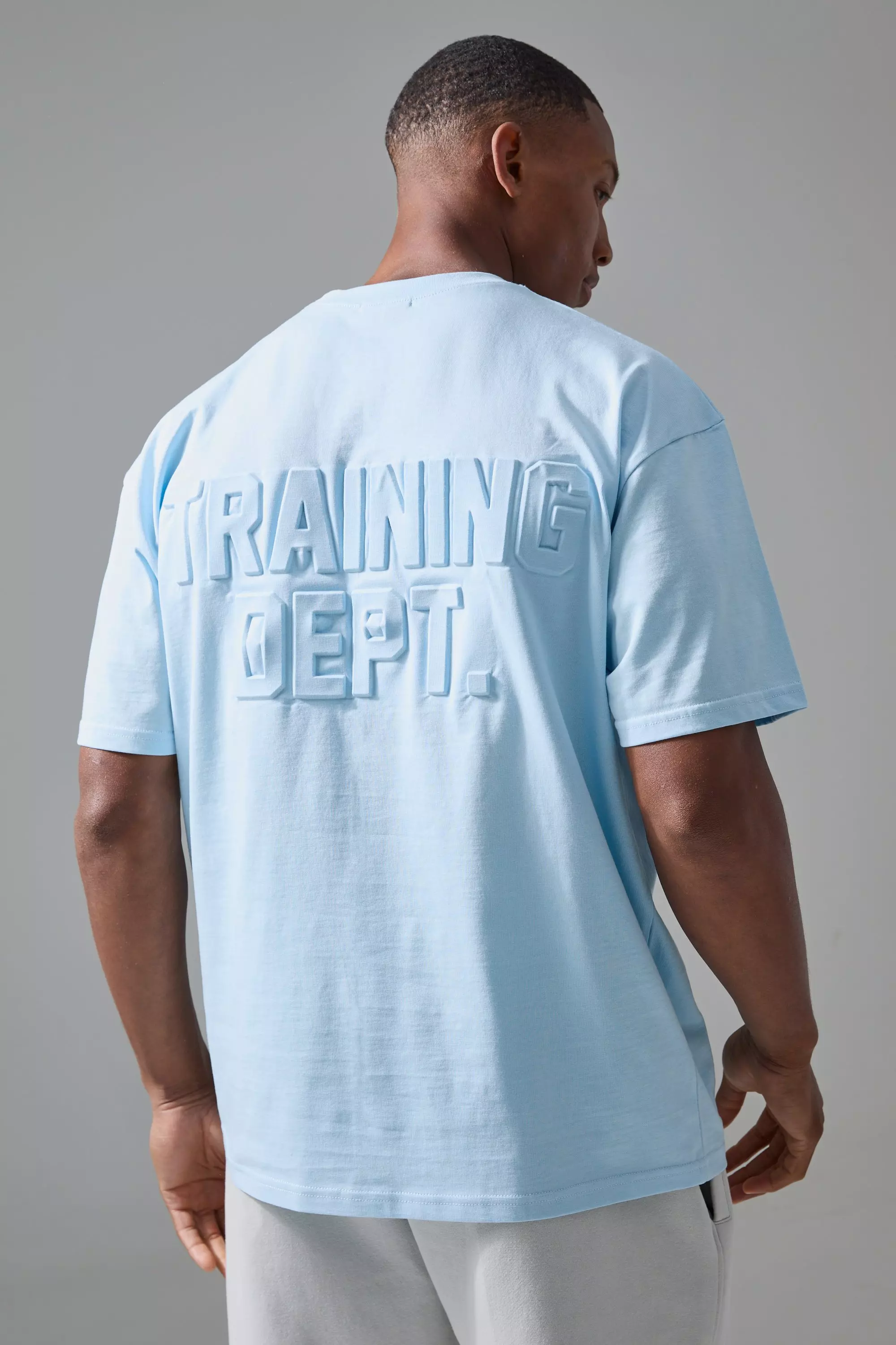 Blue Man Active Training Dept Oversized Embossed T-shirt alternative image