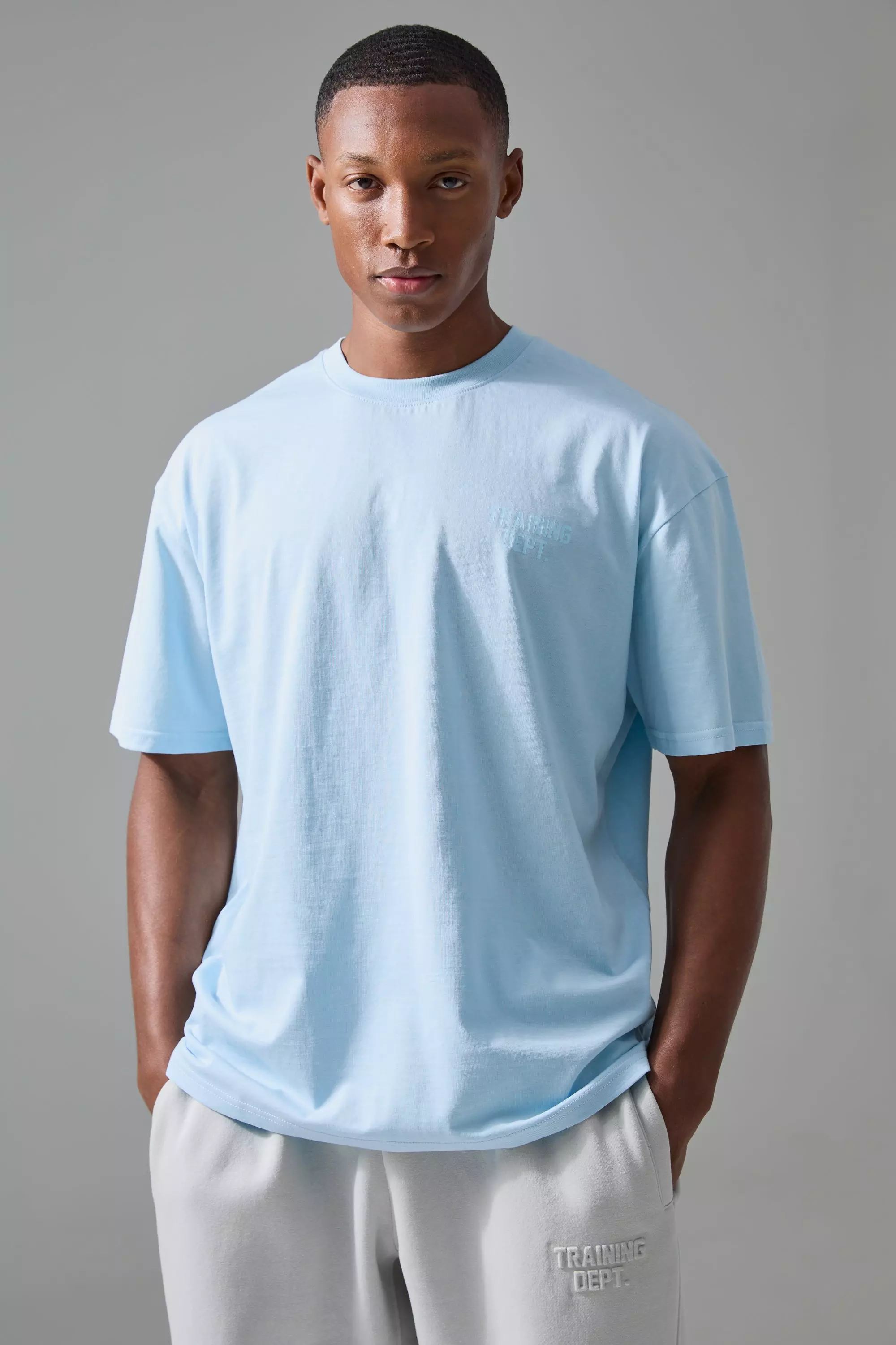 Blue Man Active Training Dept Oversized Embossed T-shirt alternative image