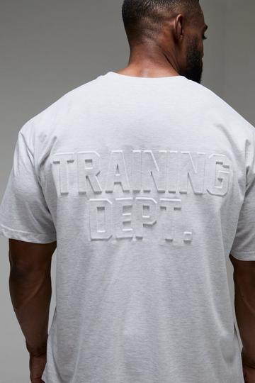 Grey Man Active Training Dept Oversized Embossed T-shirt