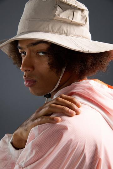 Wide Brim Fisherman Hat In Stone stone