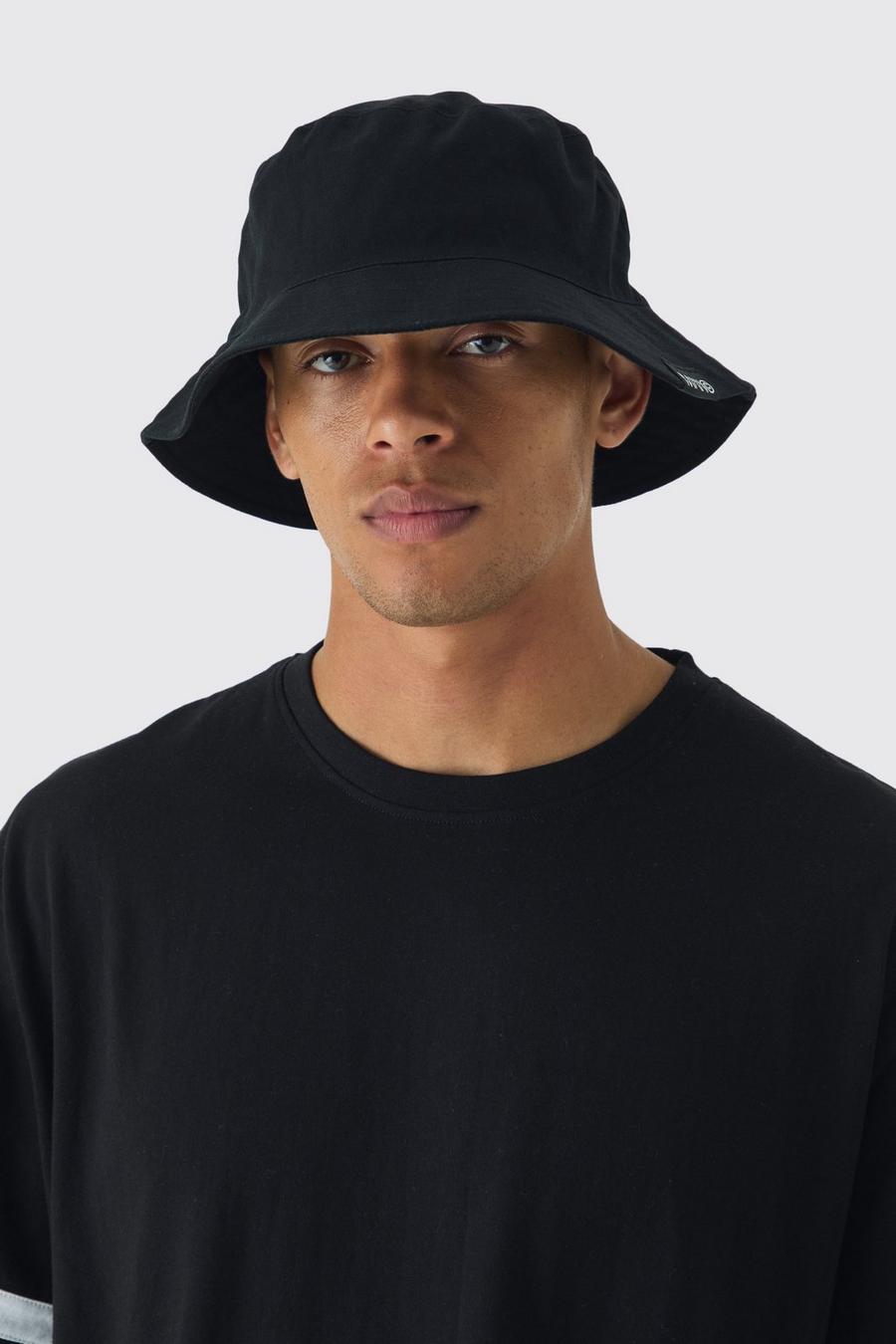 Man Tab Basic Bucket Hat In Black image number 1