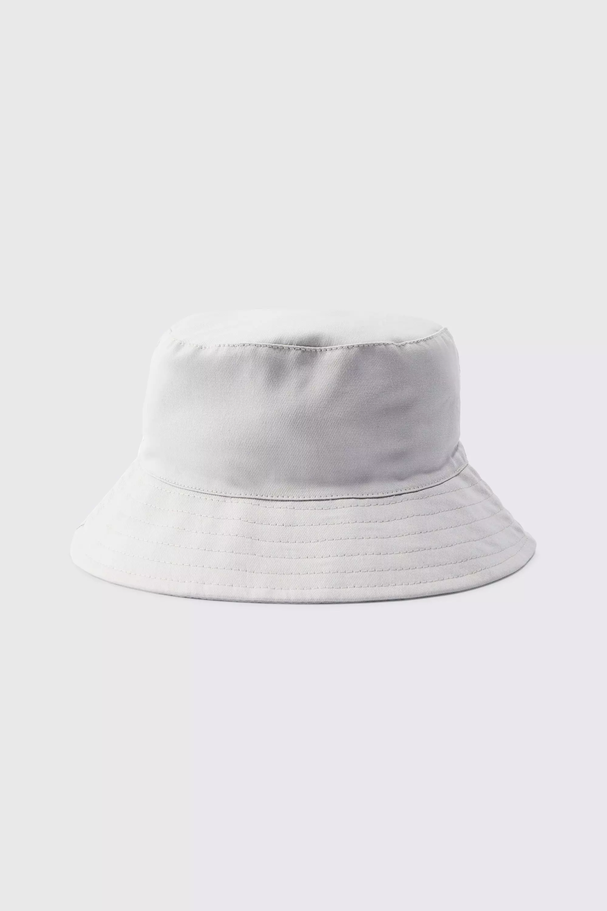 Basic Bucket Hat In Light Grey alternative image