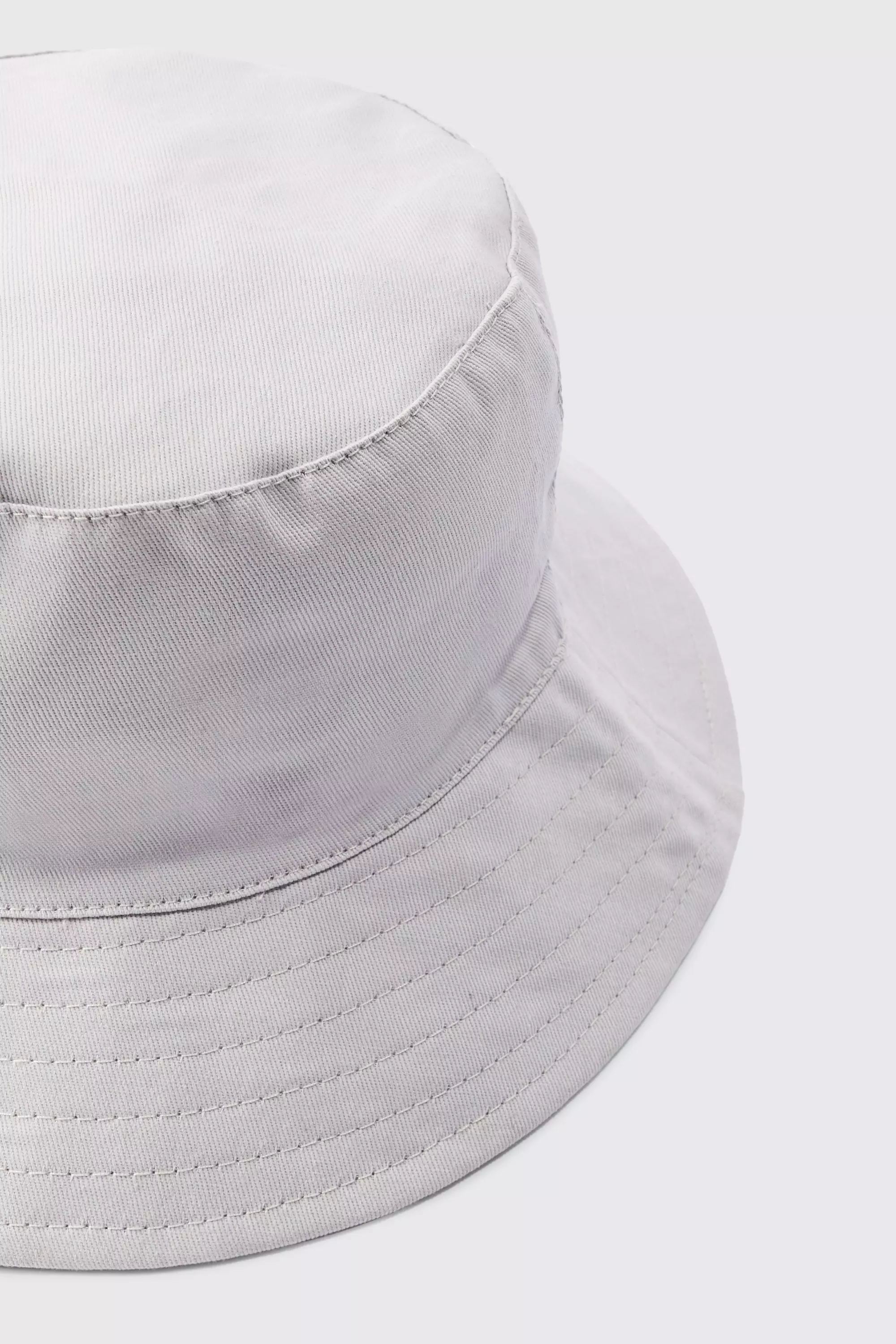 Basic Bucket Hat In Light Grey alternative image
