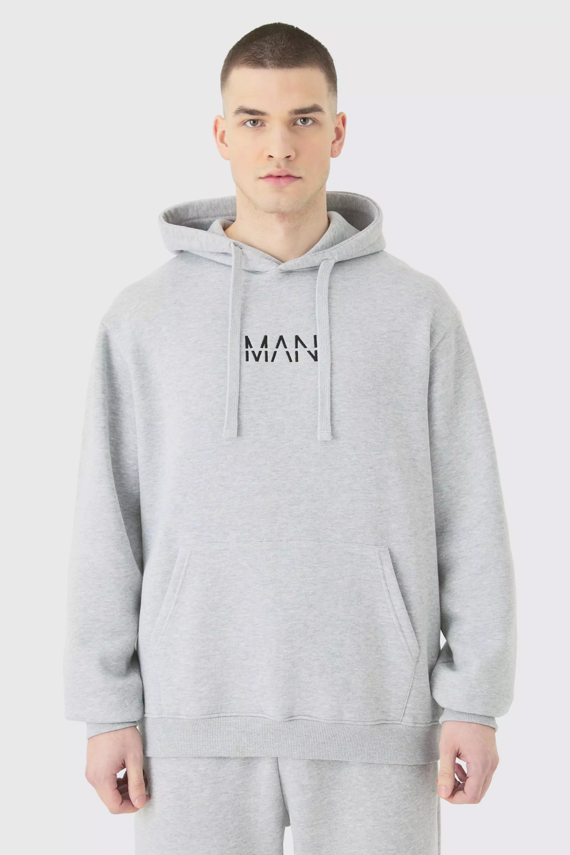 Tall Basic Man Dash Hoodie In Grey Marl alternative image
