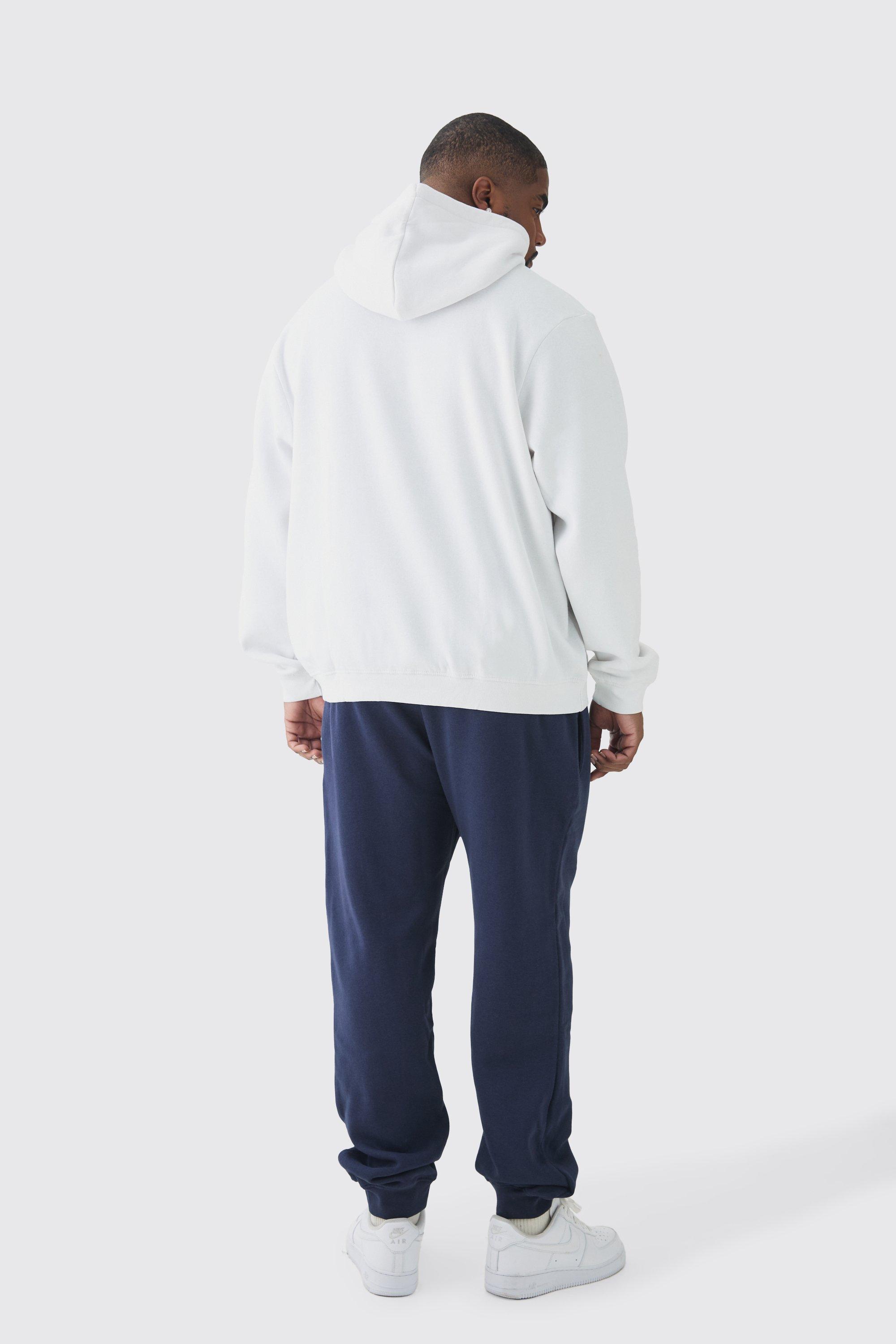 Boohoo man white hoodie sale
