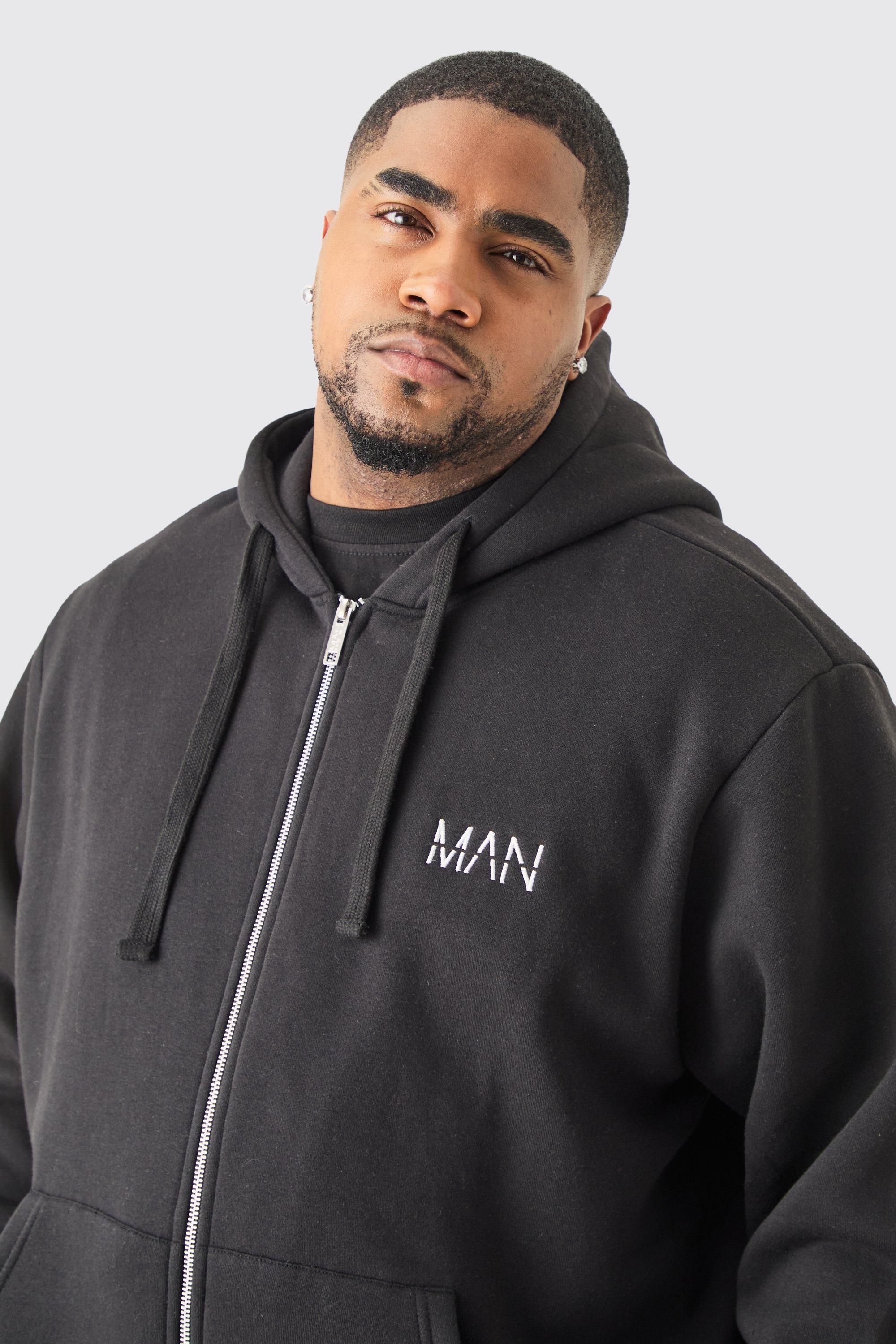 Grande taille Sweat a capuche basique MAN