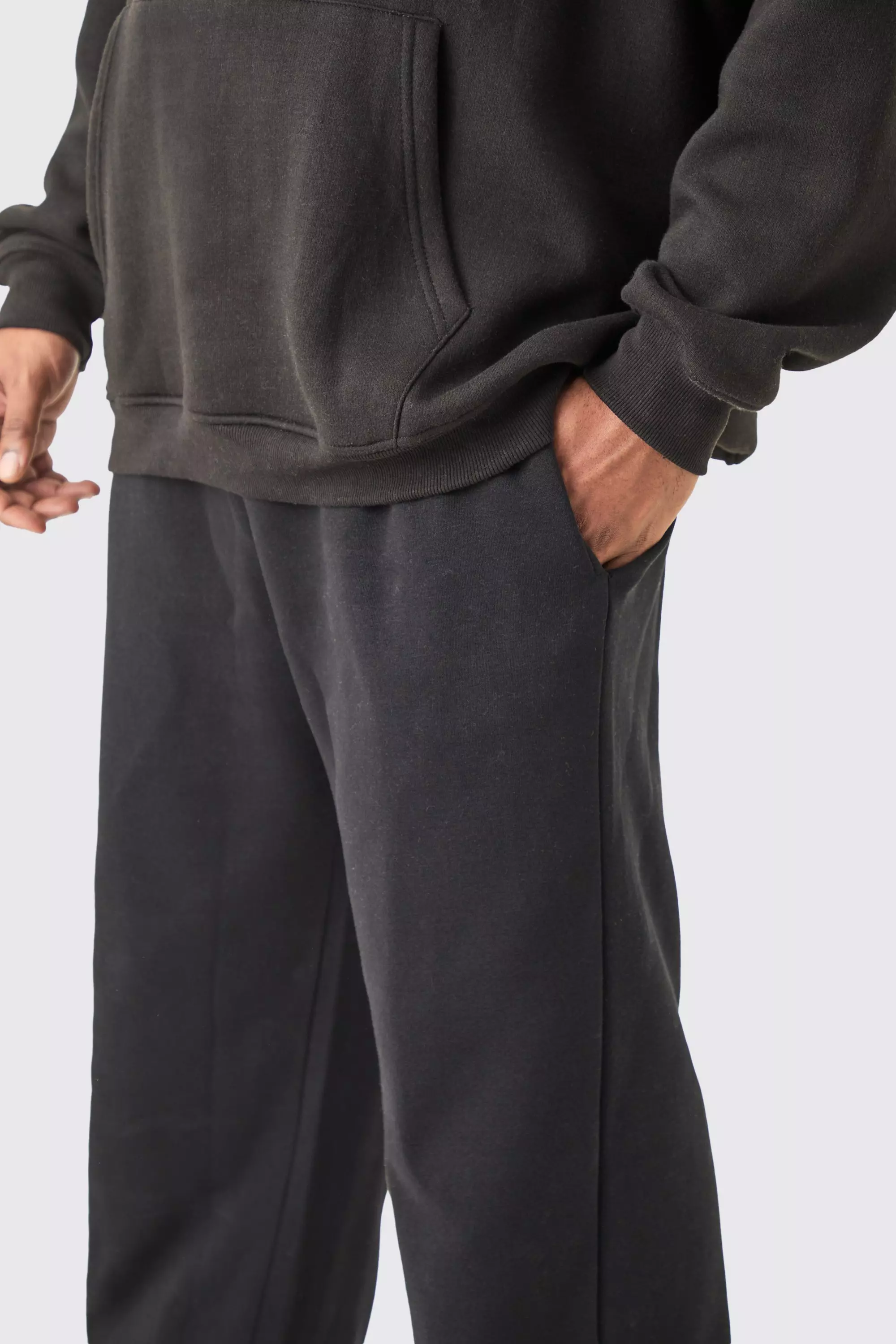 Plus Basic Relaxed Fit Jogger In Black alternative image