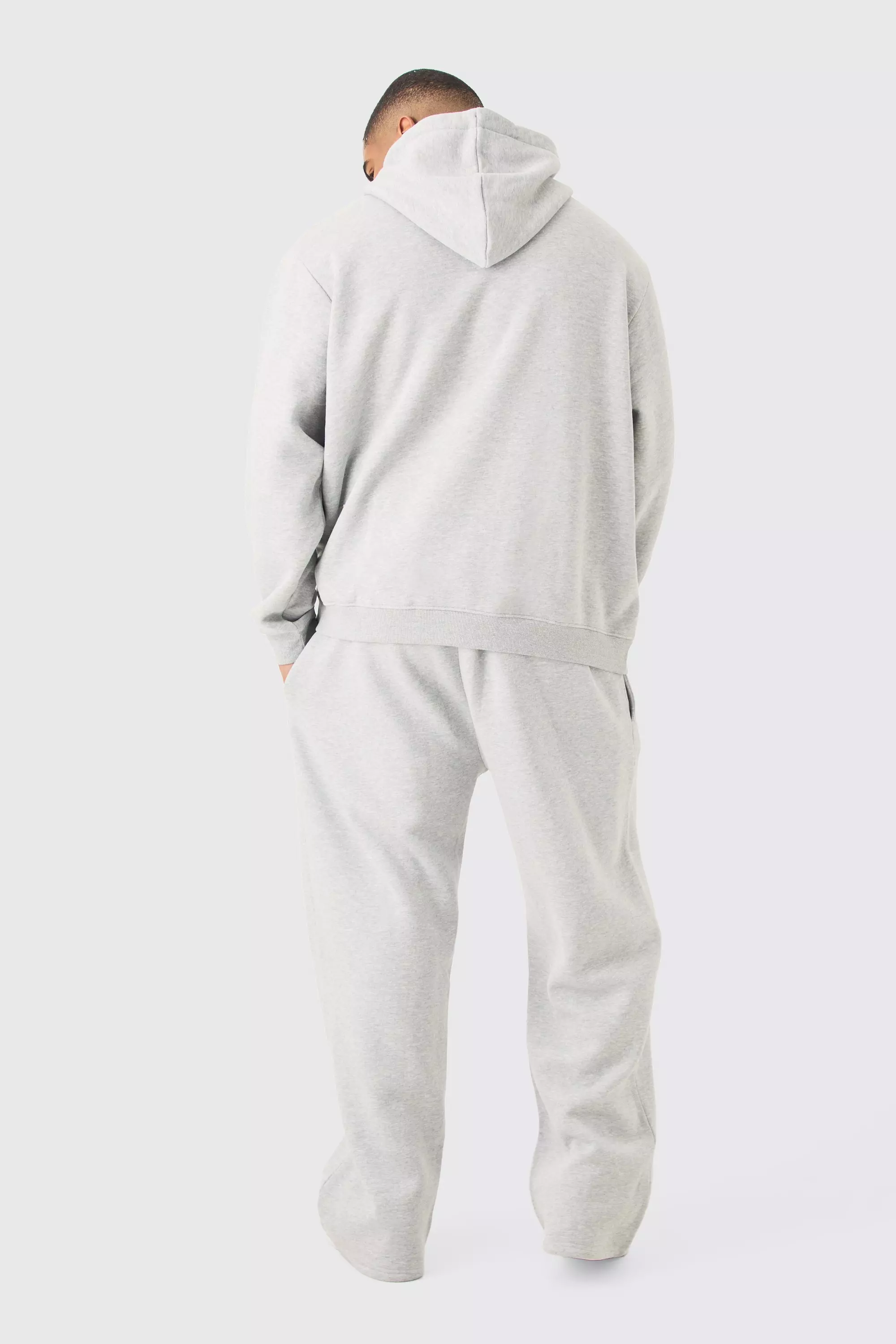 Plus Man Signature Relaxed Fit Jogger In Grey Marl alternative image