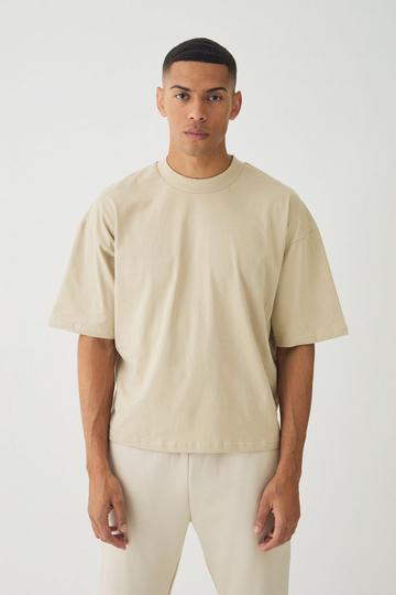 Oversized Dik Boxy T-Shirt stone