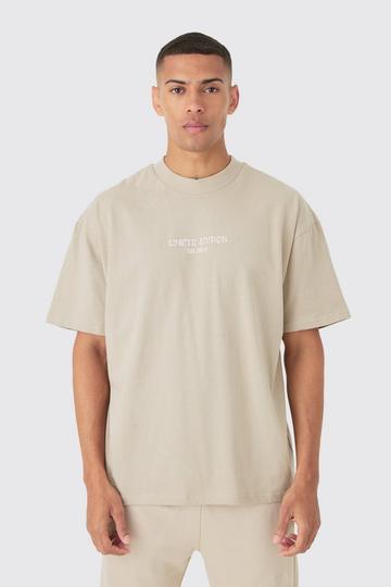 Stone Beige Oversized Limited Heavyweight T-shirt