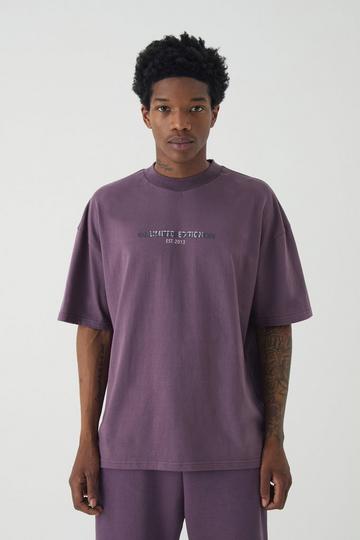 Purple Oversized Limited Edition Heavyweight T-shirt