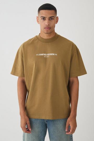 Oversized Limited Edition Heavyweight T-shirt tobacco