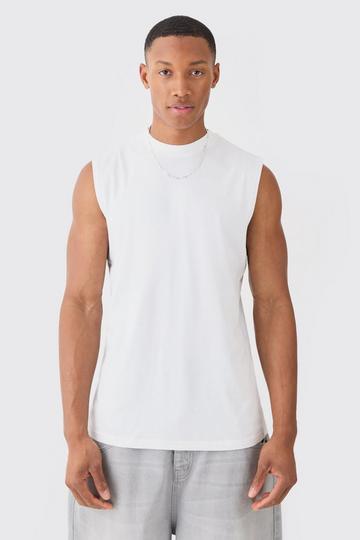 Basic Man Signature Tank white