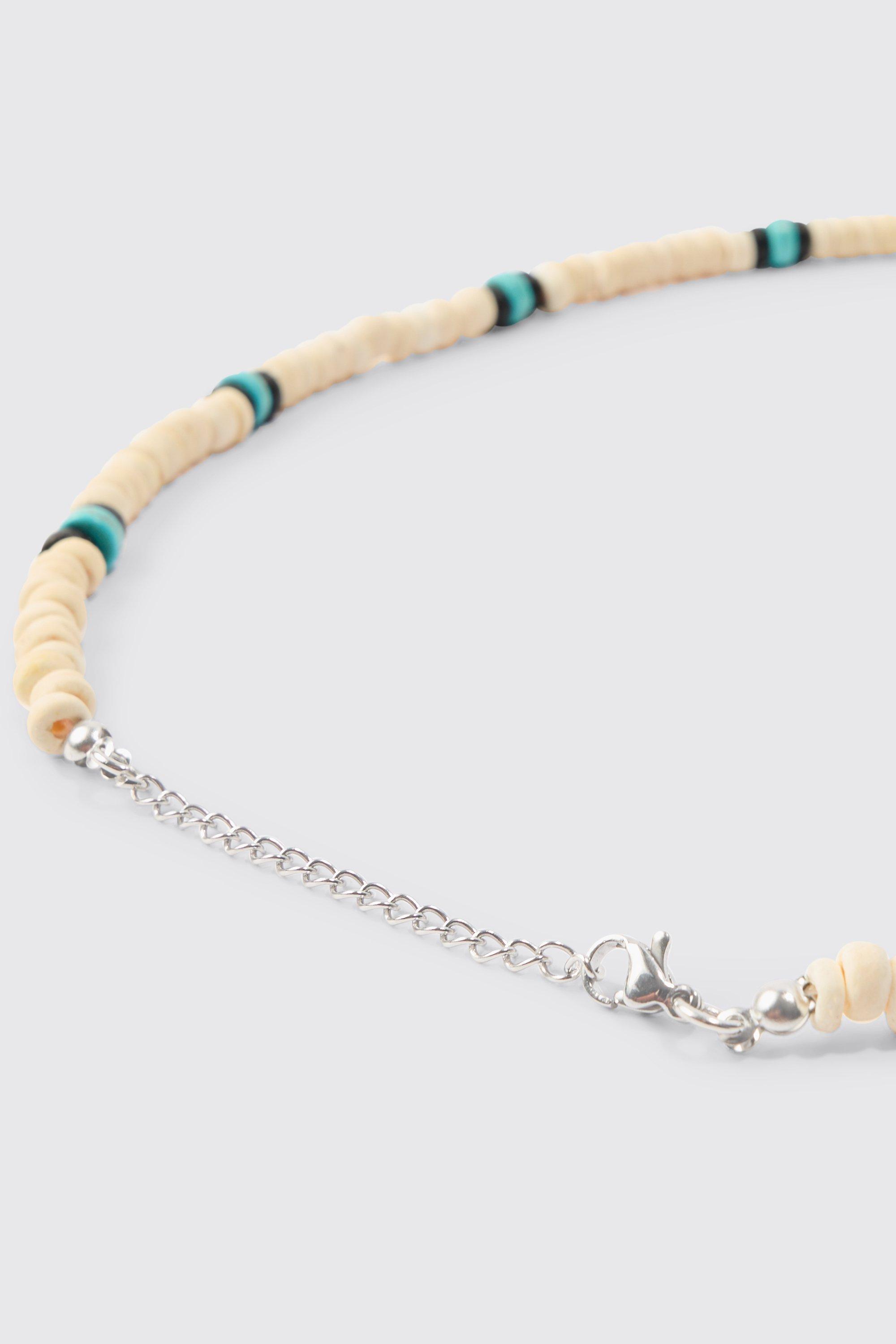 White beaded outlet necklace