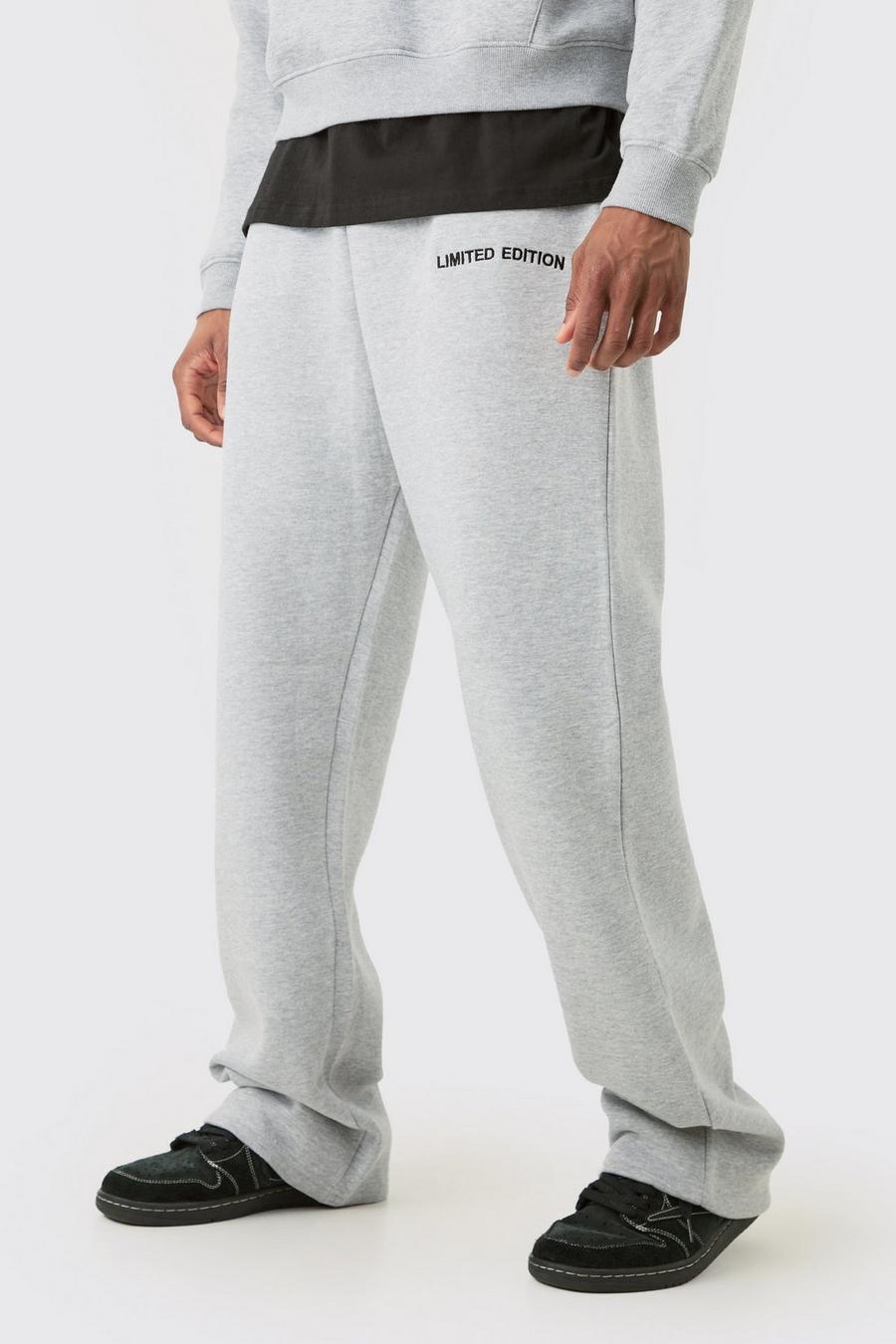 Pantaloni tuta Tall rilassati Limited, Grey marl image number 1