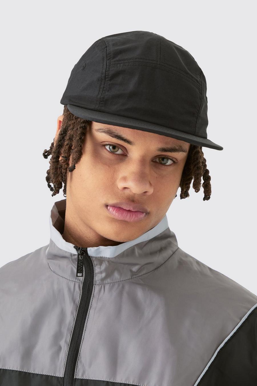 Soft Touch Woven Camper Hat In Black image number 1
