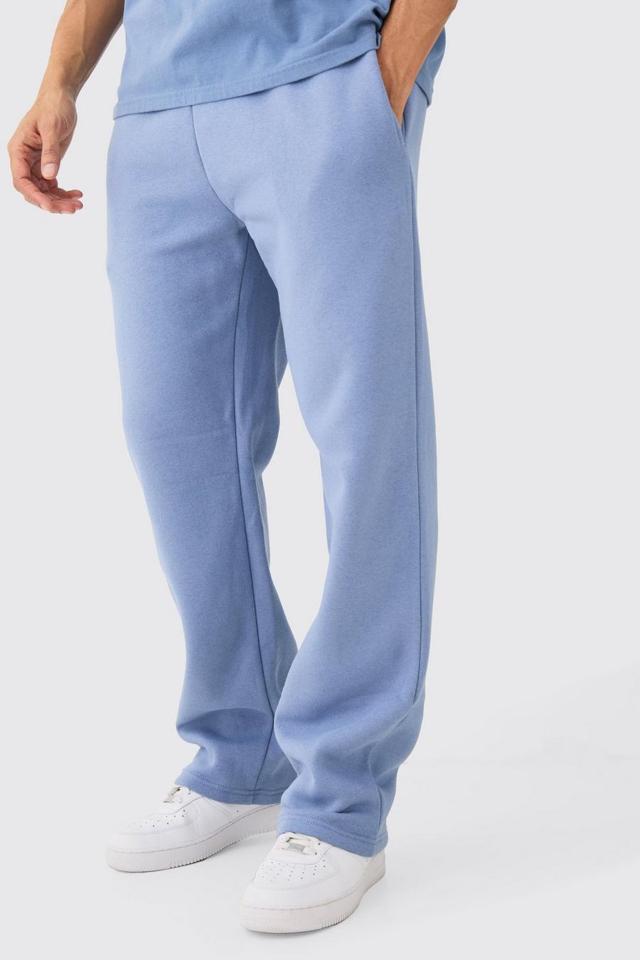 Pantaloni tuta rilassati, Dusty blue image number 1