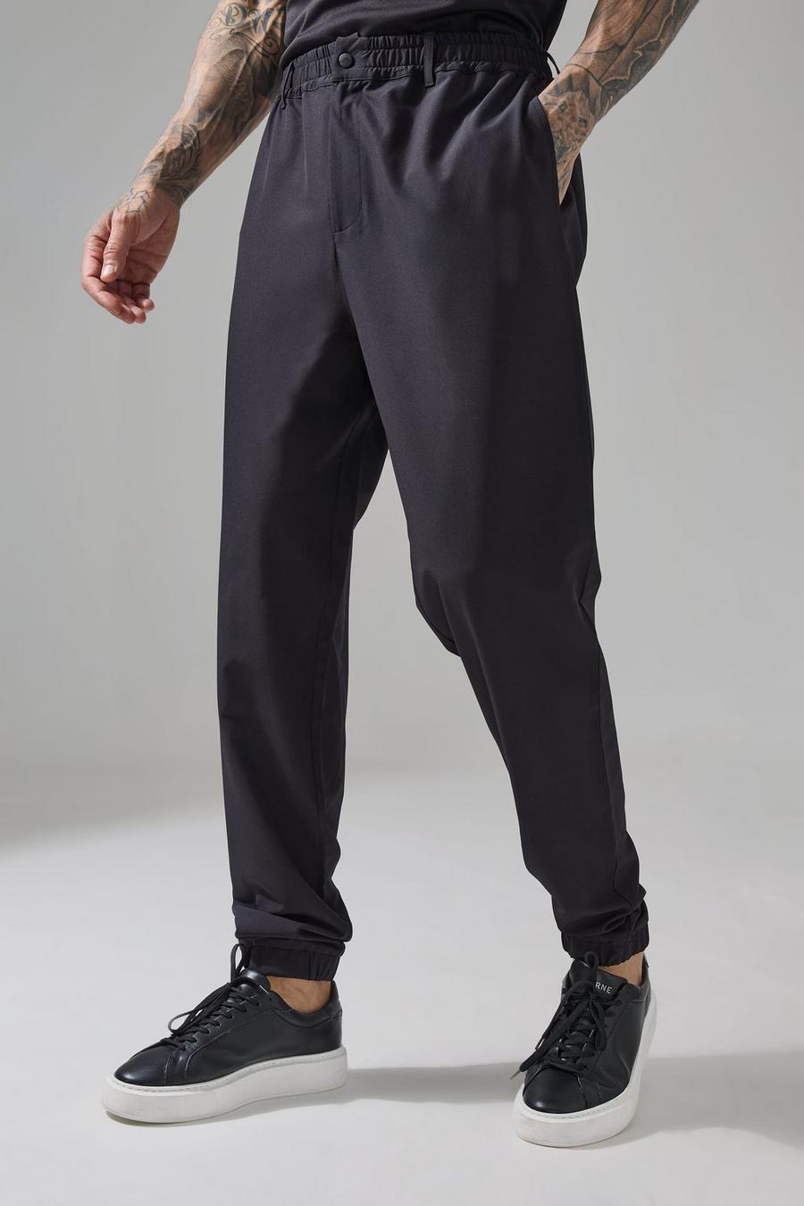 Black Tall Man Active Cuffed Golf Jogger image number 1