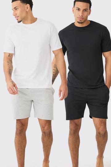 T-Shirt En Shorts Lounge Set (2 Stuks) multi