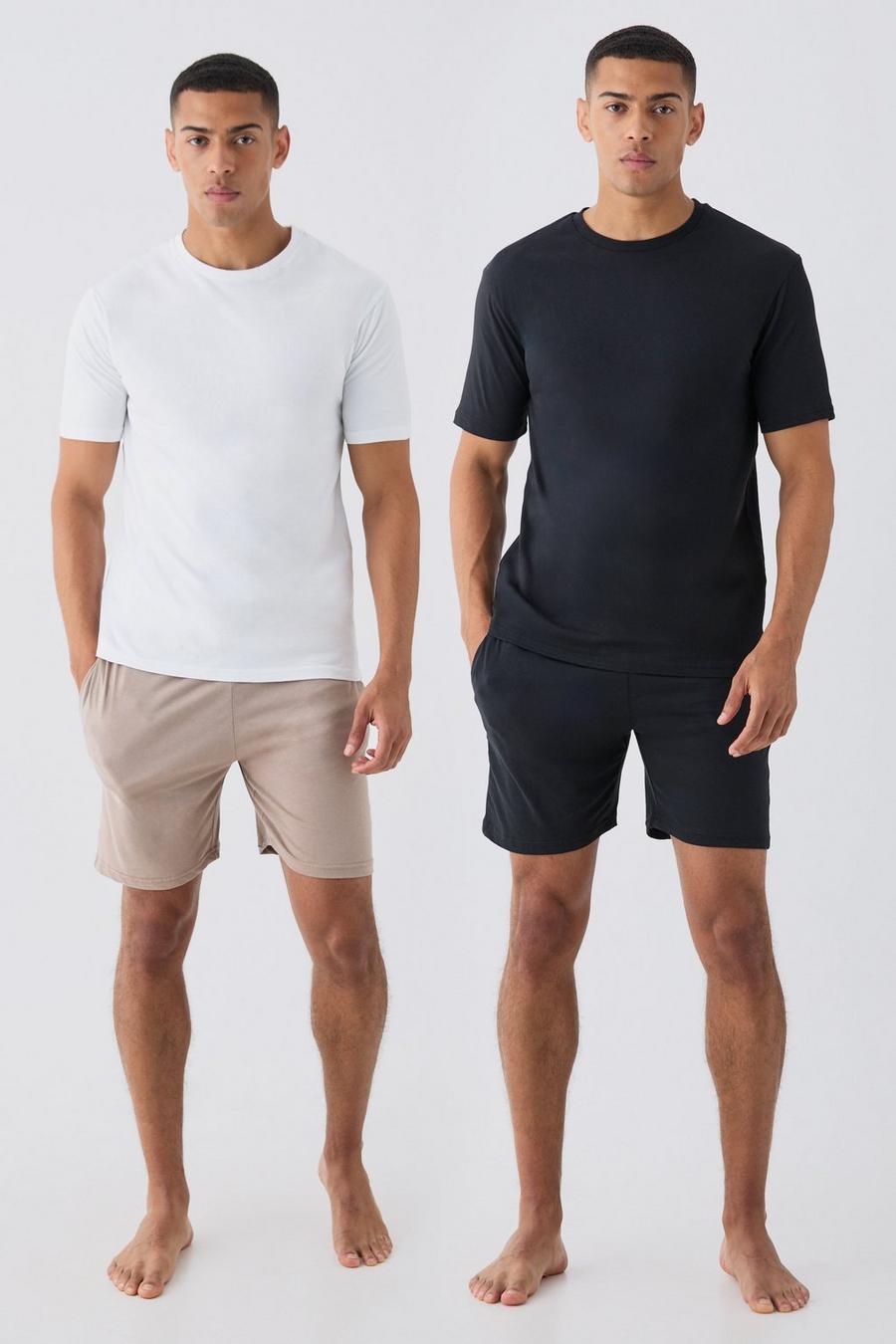 Set Loungewear da casa - T-shirt & pantaloncini - set di 2 paia, Multi image number 1