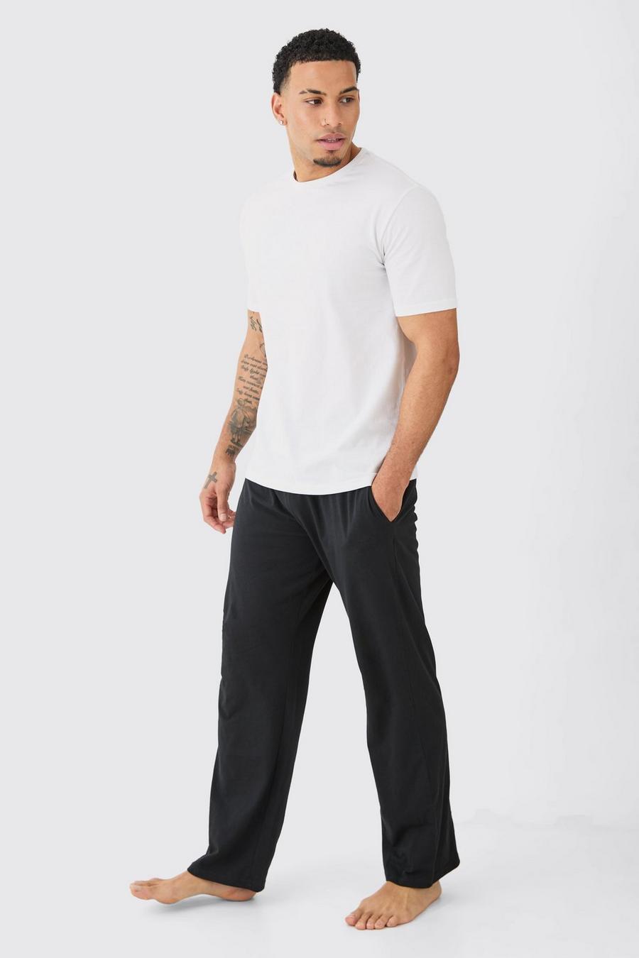 Loungewear-Set aus T-Shirt & Shorts, White