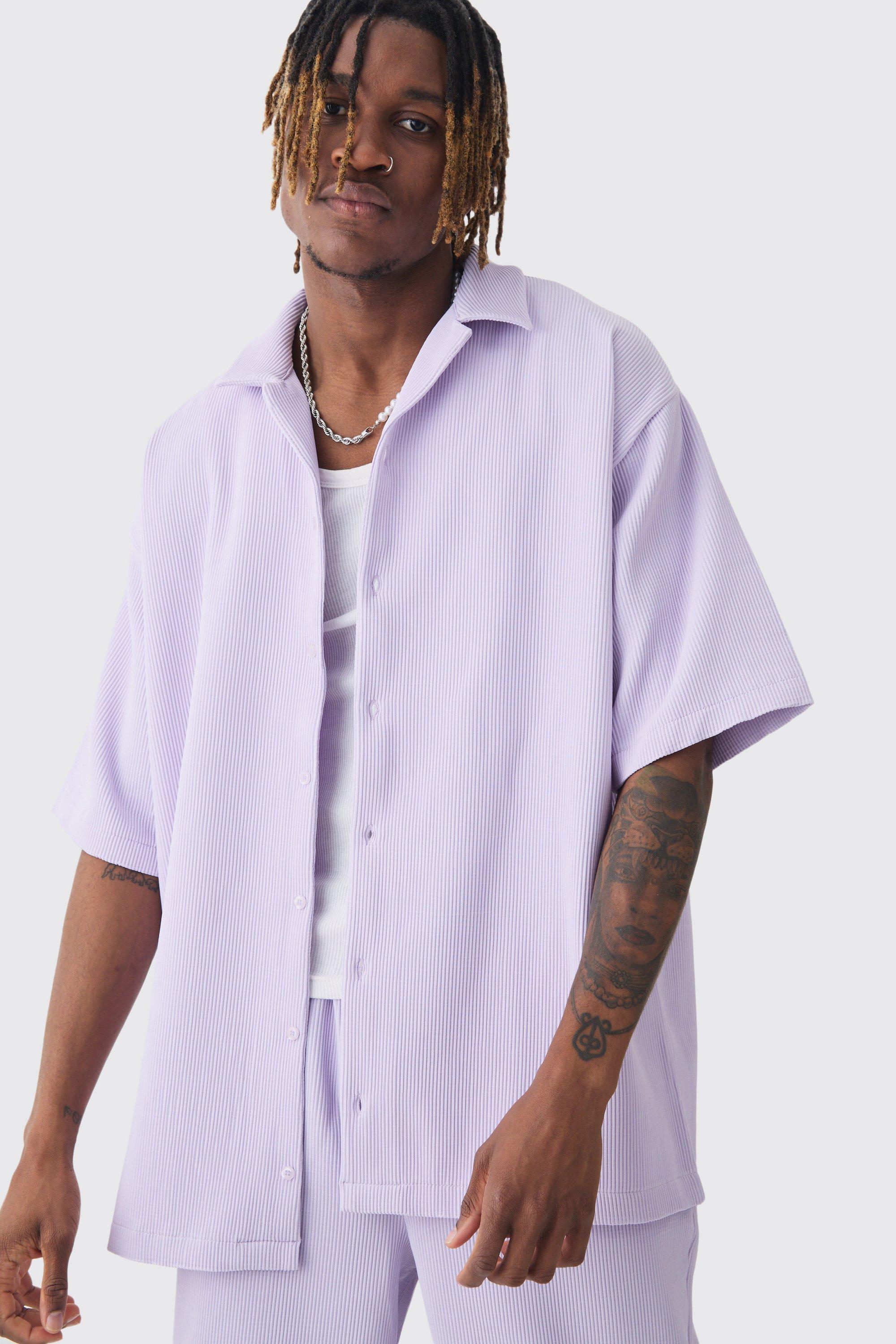 Lavender short sleeve dress shirt online
