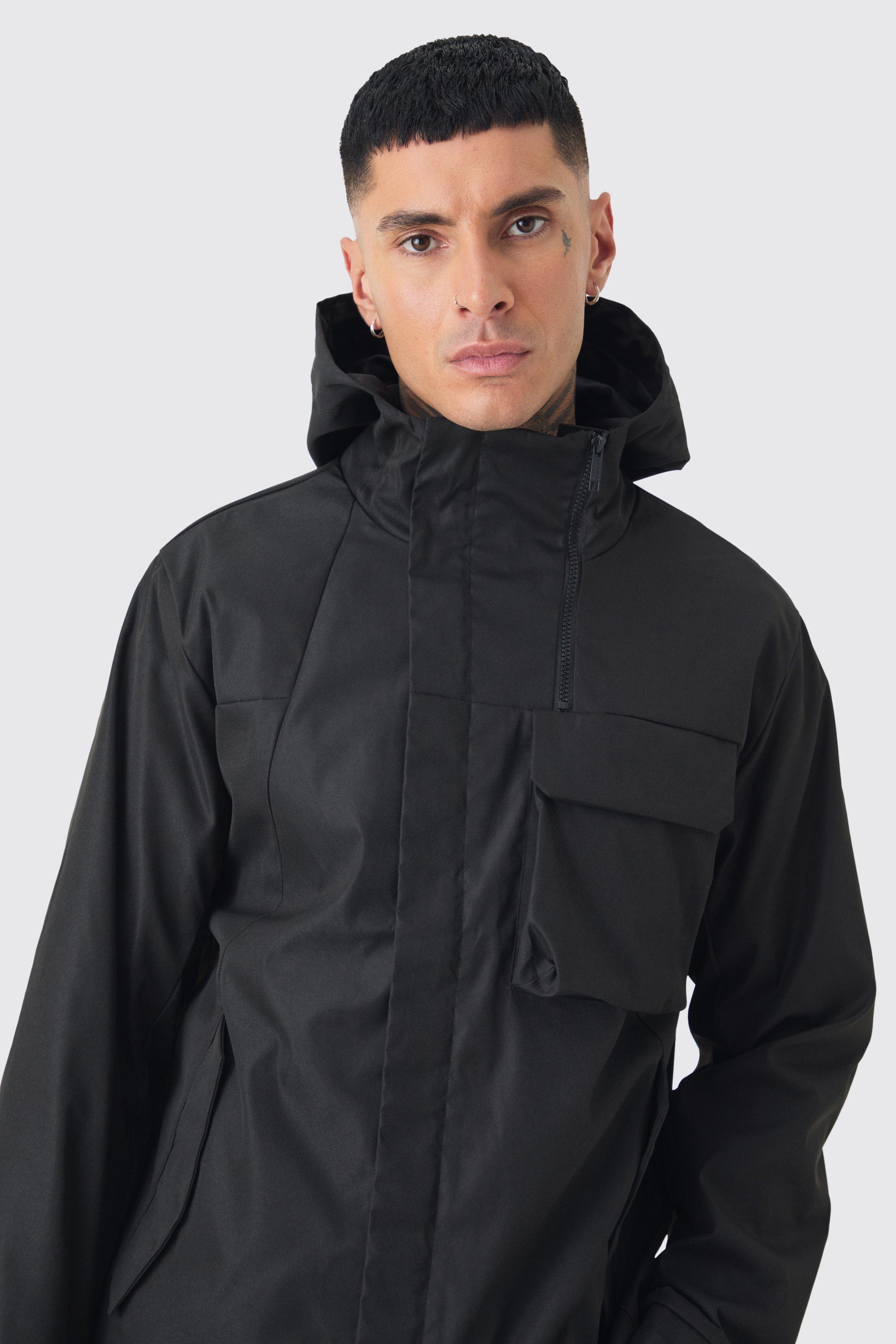 Black lightweight parka best sale