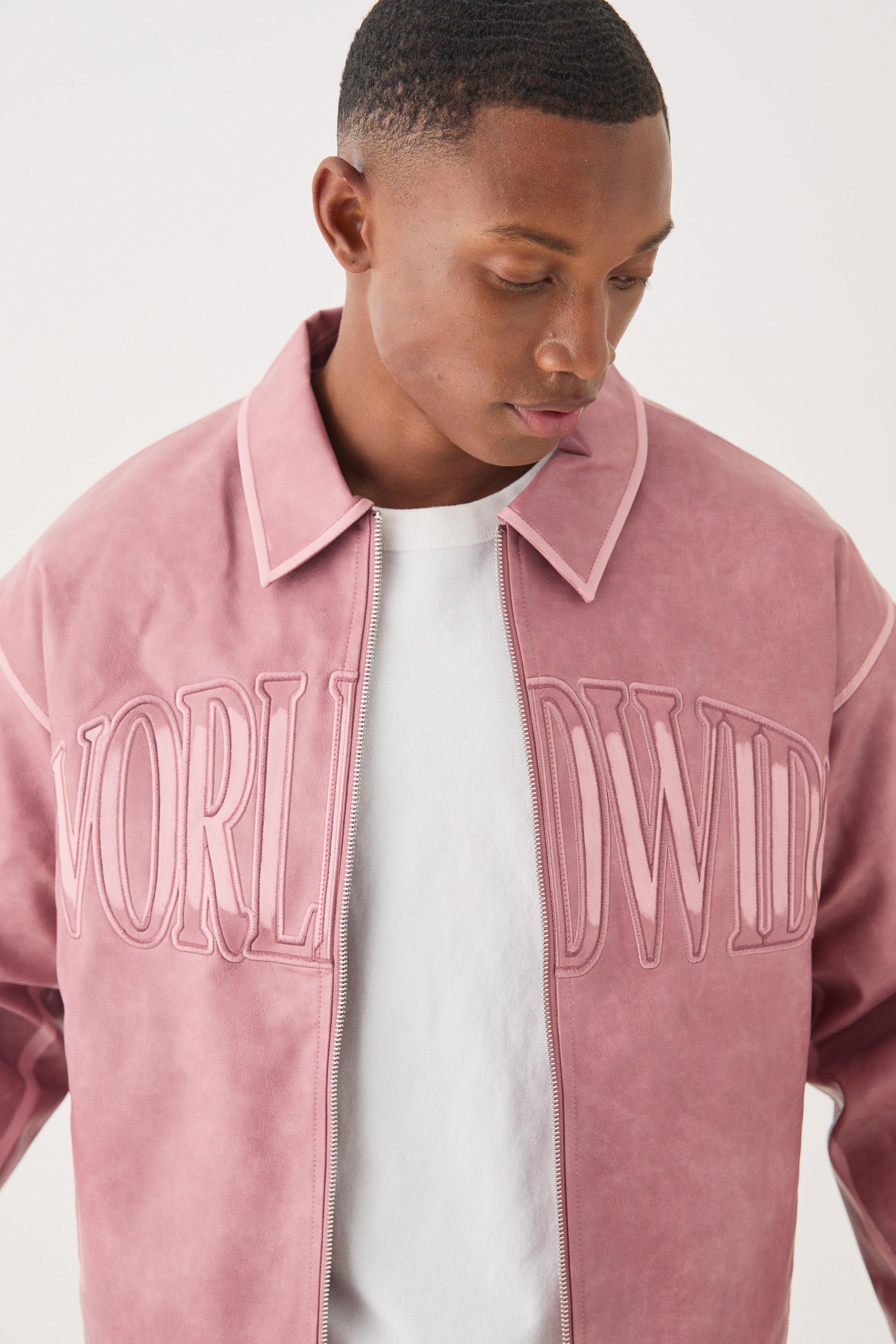 Pink harrington jacket outlet