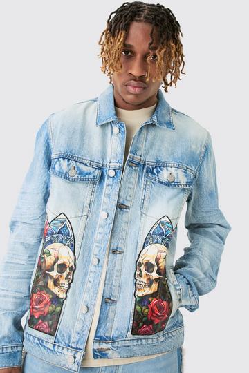 Tall Renaissance Panel Denim Jacket indigo