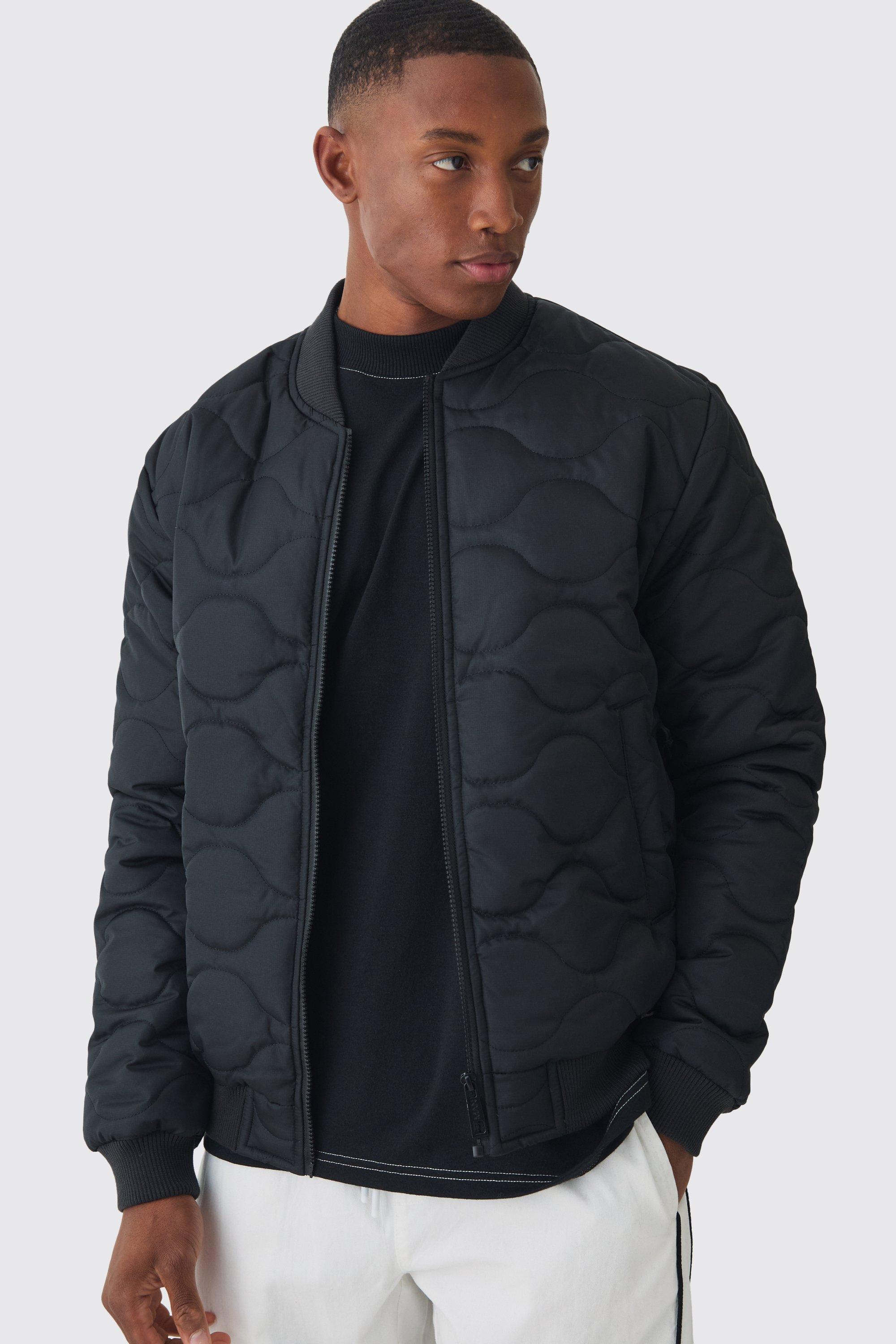 Cazadora bomber acolchada hombre best sale